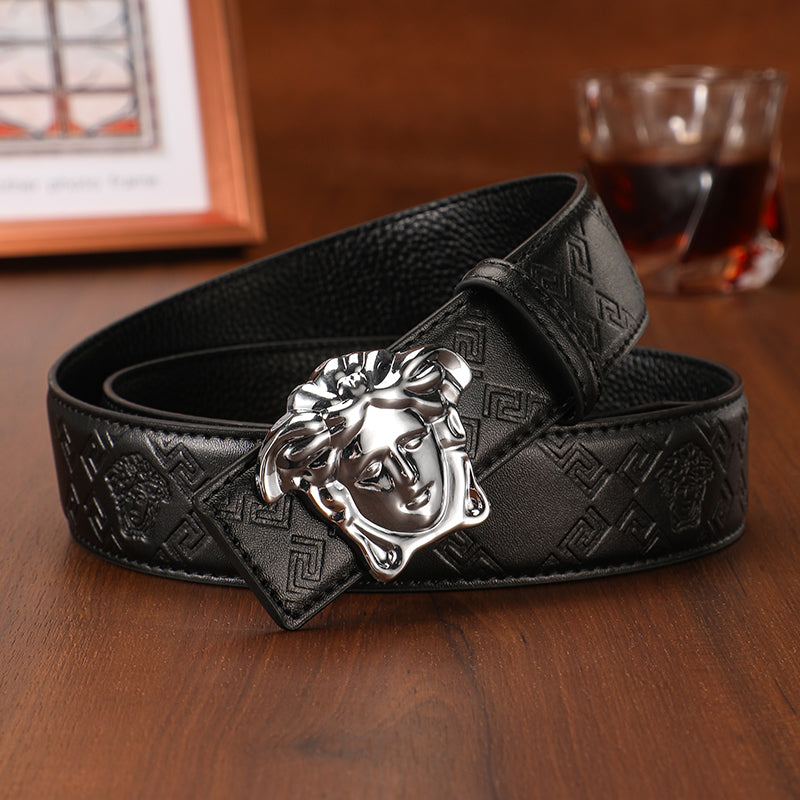 2025 Medusa 3 Colors  printed letter leather belt